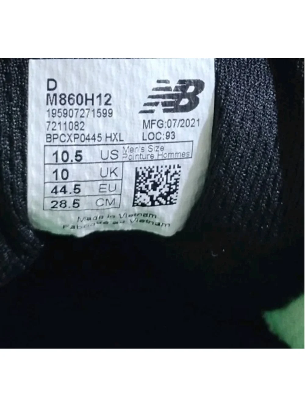 New Balance Fresh Foam 860 X Stability Mens Size 10.5 Black Athletic Shoes